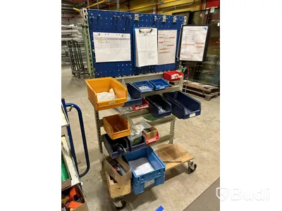 Materialvagnar med innehåll - 3 st