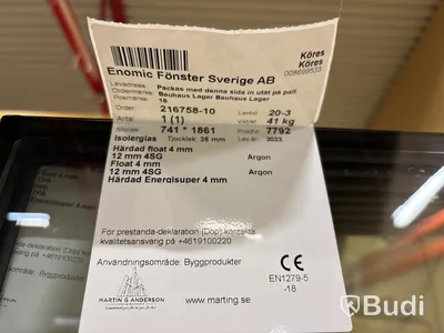 Härdat isolerglas 36 mm - 12 st