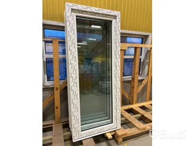 Fönsterdörr PVC Vänster - 88,5x208 cm - 1 st