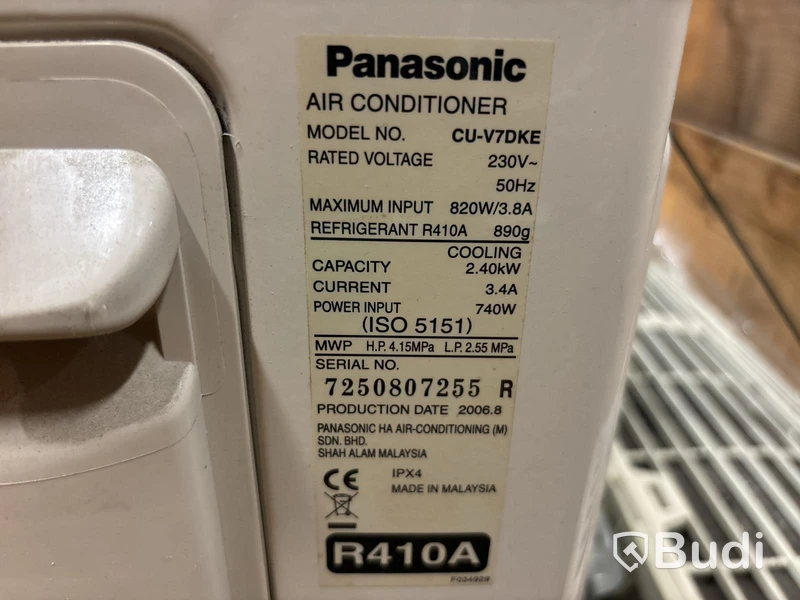 Aircondition Panasonic CU-V7DKE
