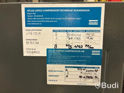 Kompressor Atlas Copco GA18VSD FF | 23496h | 2009