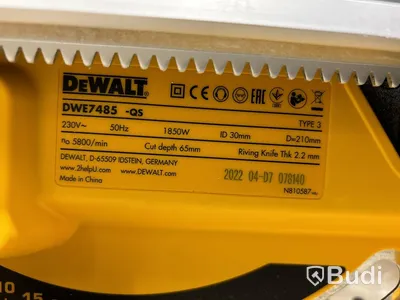 Klyvsåg Dewalt DWE7485 & dammsugare Stanley