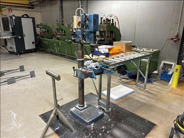 Pelarborrmaskin Arboga G 2580 med rullstativ & rullbana