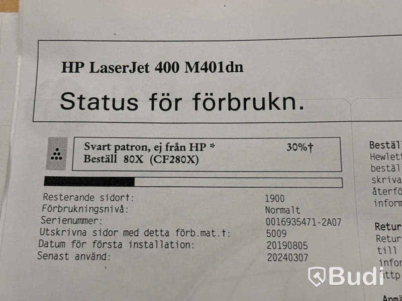 Laserskrivare HP LaserJet Pro 400