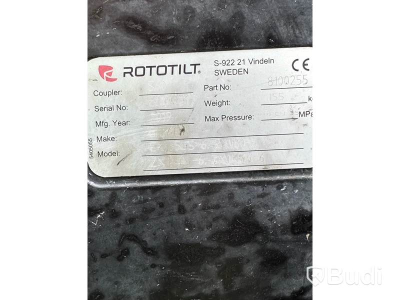 Hitachi ZX140W-6 Grävmaskin (2019) med Rototilt