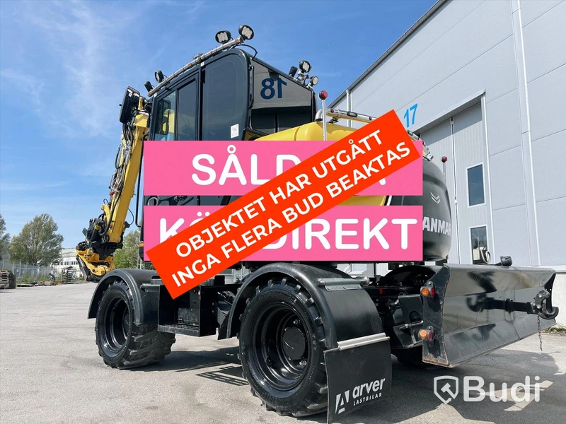 Hjulgrävare Yanmar B95W - Tiltrotator -2019