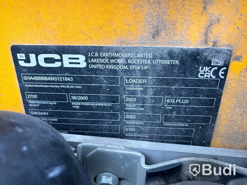 Lastmaskin JCB 403 Plus, -2022