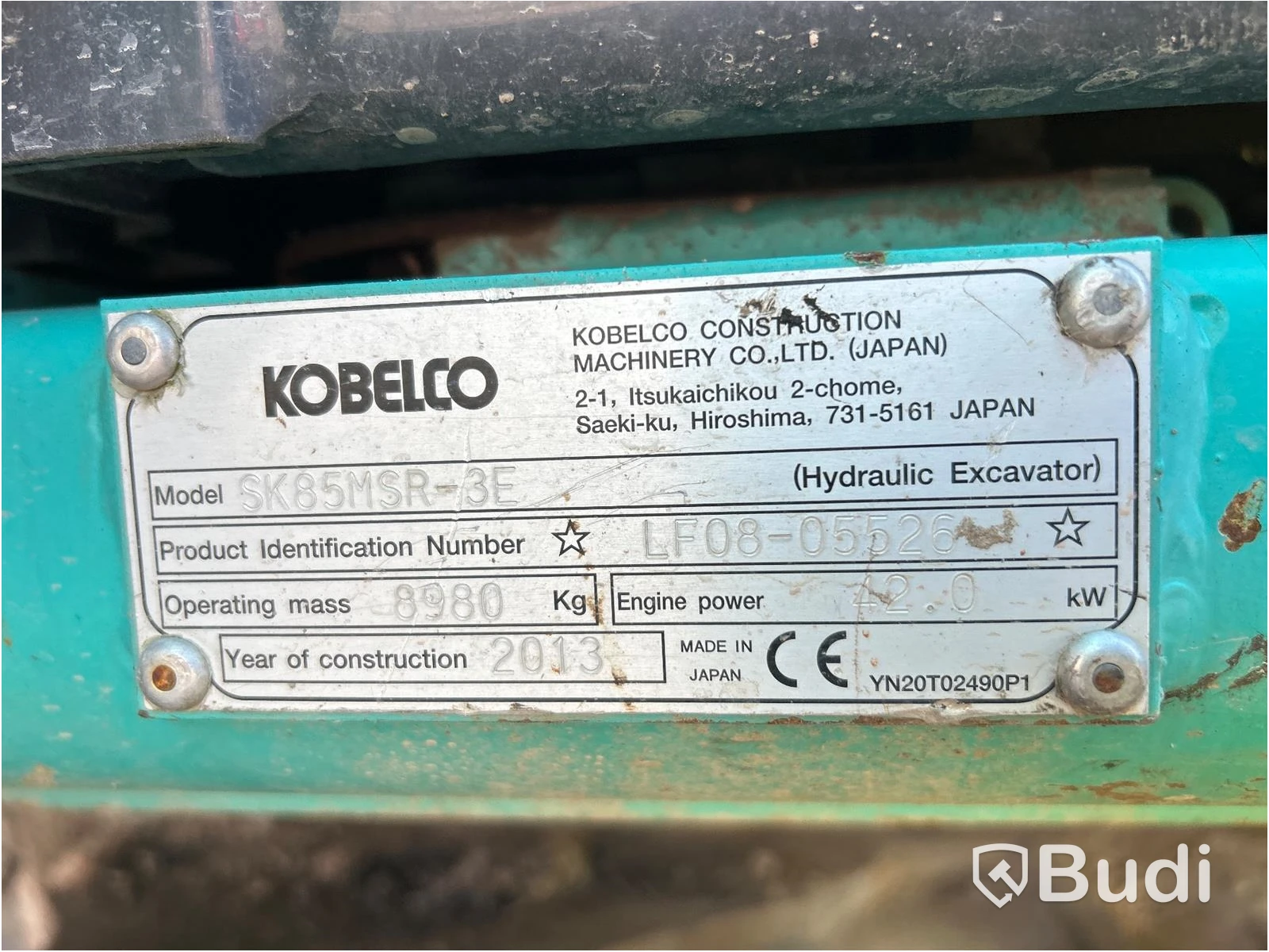 Grävmaskin Kobelco SK85MSR, -2013