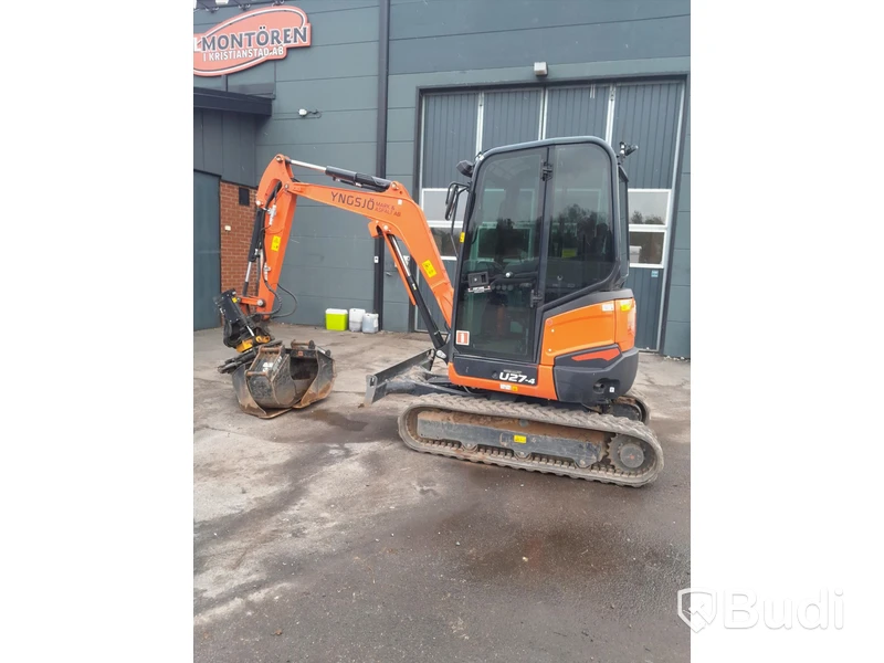 Grävmaskin Kubota U27-4 med tiltrotator och skopor, -2023