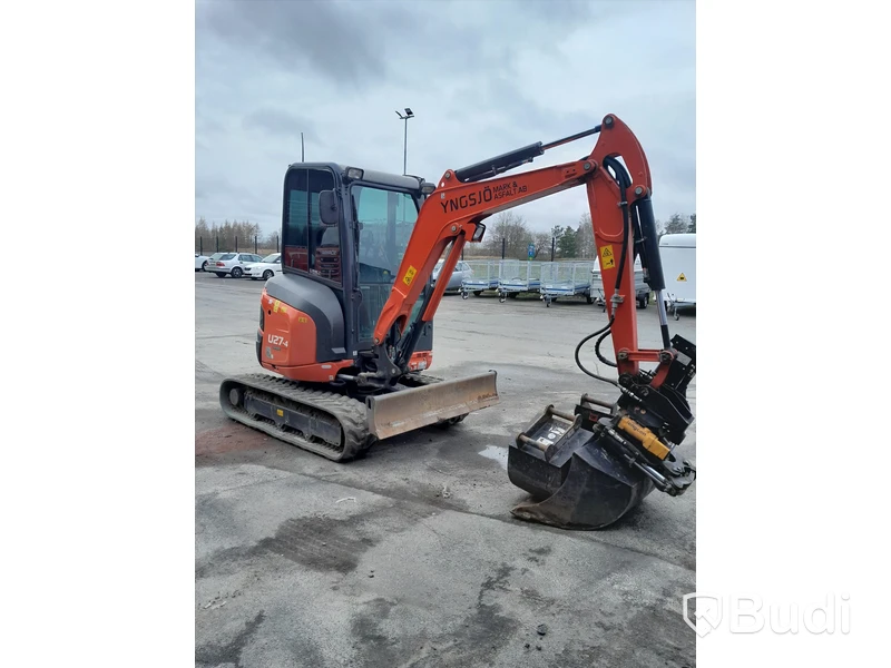 Grävmaskin Kubota U27-4 med tiltrotator och skopor, -2023