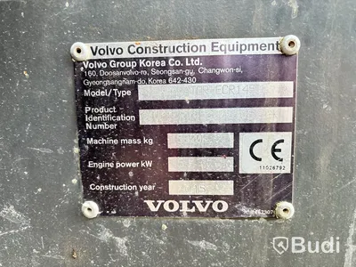 Grävmaskin Volvo 145 ECR med rototilt och tillbehör -2015