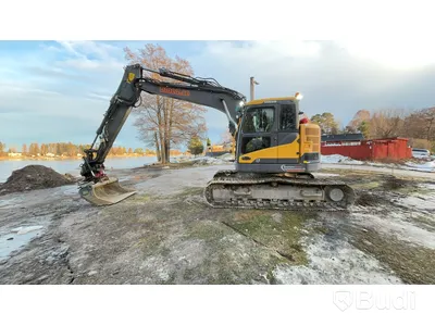 Grävmaskin Volvo 145 ECR med rototilt och tillbehör -2015