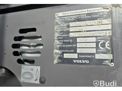 Bandgrävare Volvo ECR25D inklusive trailer  - EXPORT