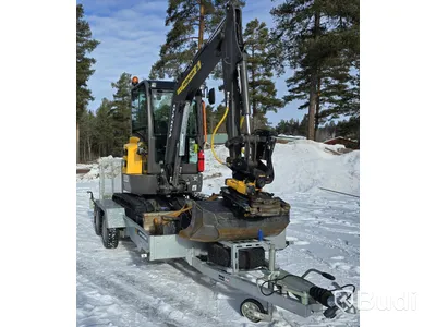 Bandgrävare Volvo ECR25D inklusive trailer  - EXPORT