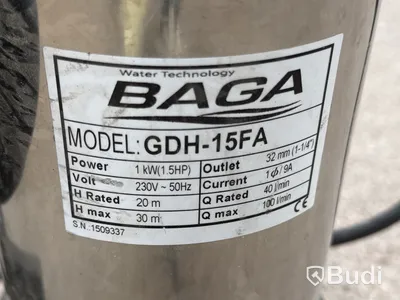 Skärande avloppspump Baga GDH-15FA