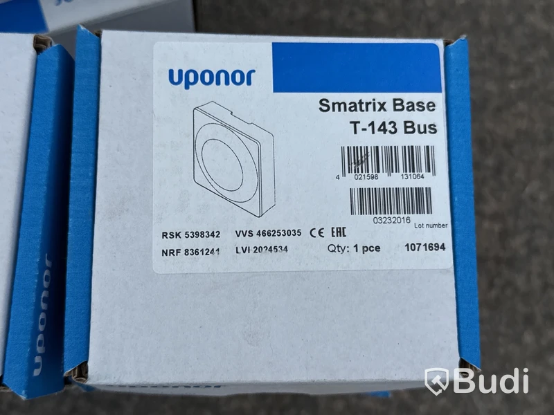 36 st Rumstermostater Uponor Smatrix Base T-143 Bus
