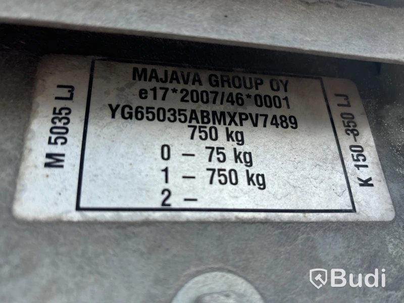 Obromsat kåpsläp Majava M 5035LJ | 750 kg | 2021