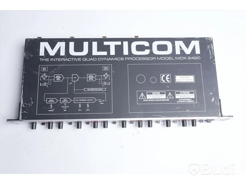Effekt- och signalprocessor – Behringer MDX2400, Compressor/Limiter, 4 st kanaler.