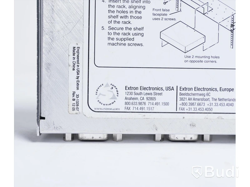 Videoutrustning - Extron, se beskrivning nedan. OBS! delar kan saknas