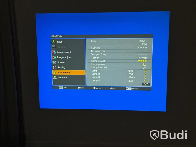 Projektor Panasonic, PT-EX16K