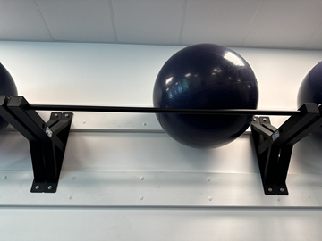 Pull up-bar samt pilatesboll