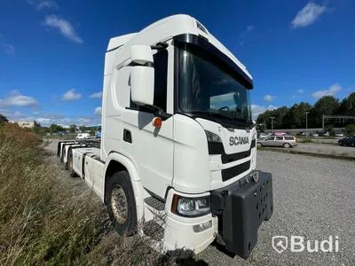 Lastbil SCANIA G500 -2019 Reparationsobjekt  - EXPORT momsfri försäljning inom EU. Regnr: FAF66E, Chassi no: YS2G8X40002164162 - Köpare: H. E. Jørgensen A/S, VAT DK25482727 , Land: Danmark, Intrastat HS code: 87044399, Vikt: 19550 kg