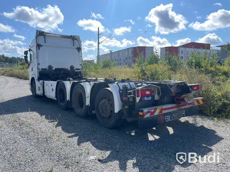 Lastbil SCANIA G500 -2019 Reparationsobjekt  - EXPORT momsfri försäljning inom EU. Regnr: FAF66E, Chassi no: YS2G8X40002164162 - Köpare: H. E. Jørgensen A/S, VAT DK25482727 , Land: Danmark, Intrastat HS code: 87044399, Vikt: 19550 kg