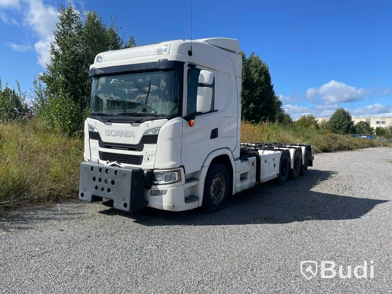 Lastbil SCANIA G500 -2019 Reparationsobjekt  - EXPORT momsfri försäljning inom EU. Regnr: FAF66E, Chassi no: YS2G8X40002164162 - Köpare: H. E. Jørgensen A/S, VAT DK25482727 , Land: Danmark, Intrastat HS code: 87044399, Vikt: 19550 kg