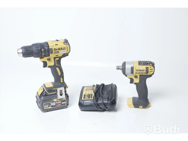 Dewalt Combokit - Skruvdragare och Slagmutterdragare - med batteri och laddare