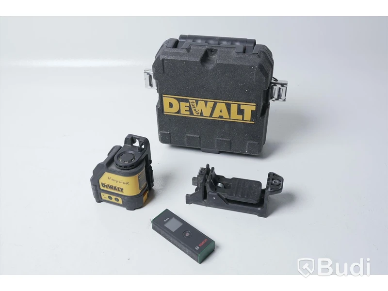 Korslaser DeWalt (med väska) samt Lasermätare Bosch