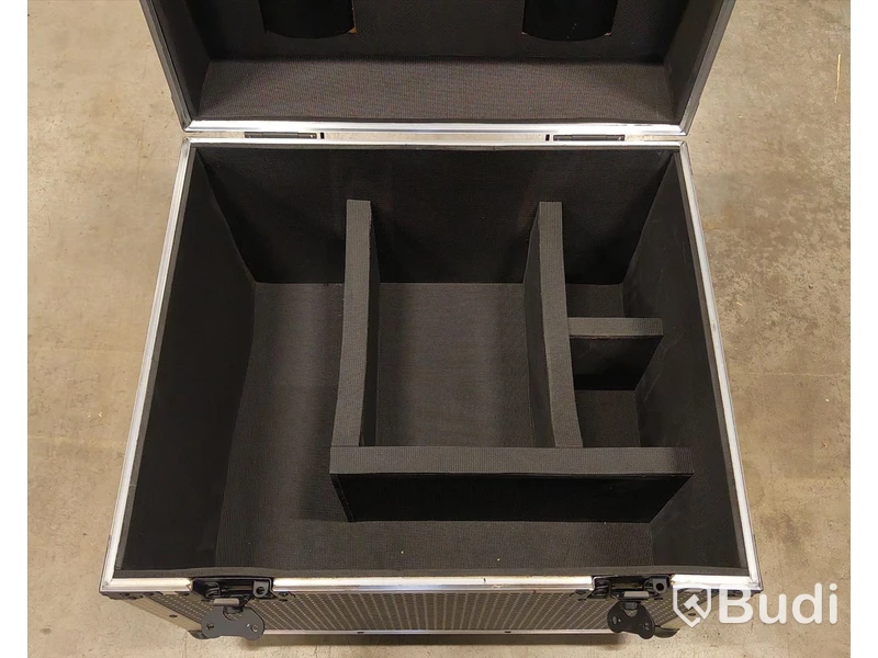 4 st, mindre case, 55x50x42cm, svart/silver.