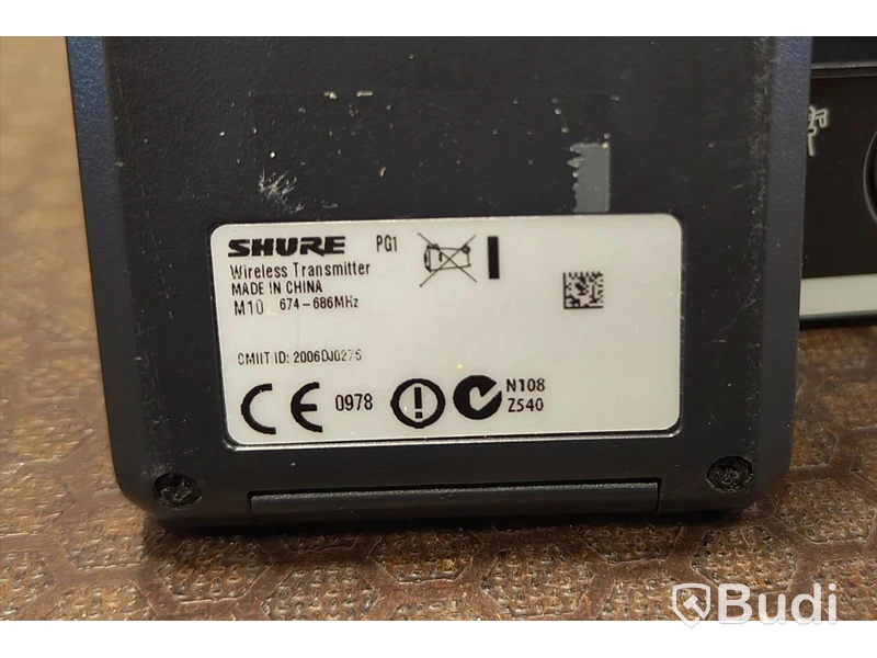 1st, trådlöst, Shure PG & PG1, 674-686Mhz.