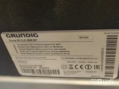 1 st Grundig TV på rullstativ.