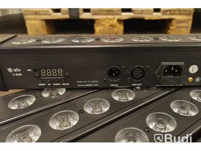 6 st, QTX C-Bar, 24 x 3w RGB 3-in-1, 80w.