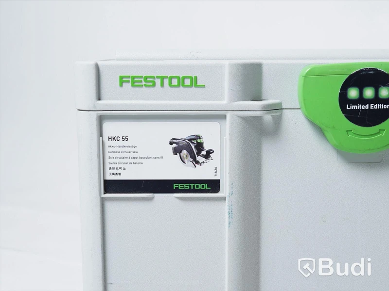 Cirkelsåg - Festool HKC 55 inkl. styrskena FSK 250, batteri och förvaringslåda