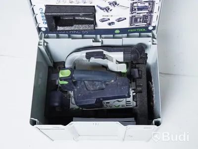Cirkelsåg - Festool HKC 55 inkl. styrskena FSK 250 och förvaringslåda, OBS! batteri saknas