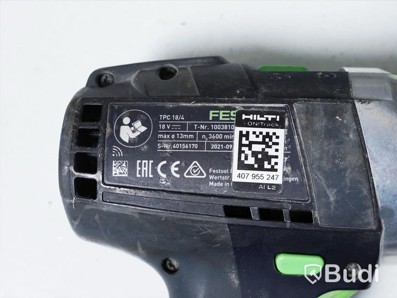 Slagskruvdragare - Festool Quadrive TPC 18/4  inkl. batteri och förvaringslåda