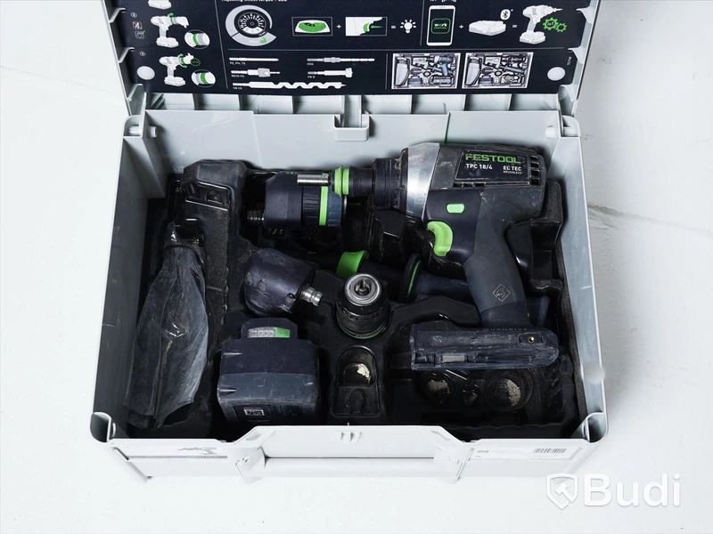 Slagskruvdragare - Festool Quadrive TPC 18/4  inkl. batteri och förvaringslåda