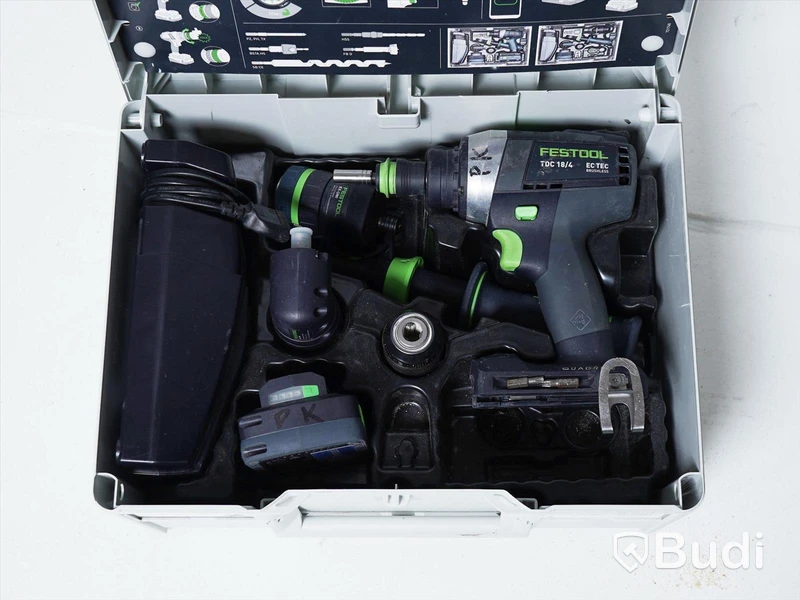 Slagskruvdragare - Festool Quadrive TPC 18/4  inkl. batteri, laddare och förvaringslåda
