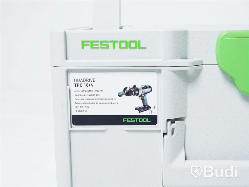 Slagskruvdragare - Festool Quadrive TPC 18/4  inkl. förvaringslåda, OBS! batteri saknas