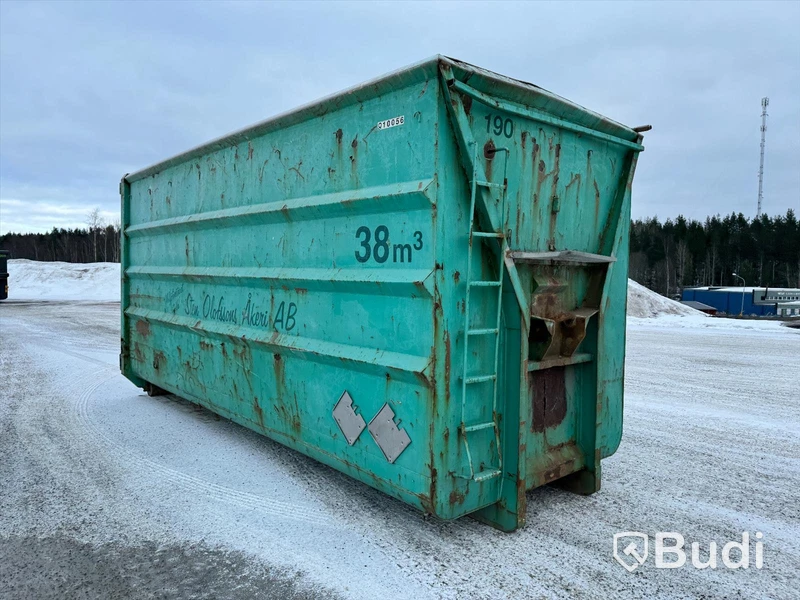 Lastväxlarcontainer Lastväxlarflak 38m3 med dörrar bak nr190