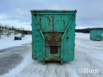 Lastväxlarcontainer Lastväxlarflak 38m3 med dörrar bak nr190