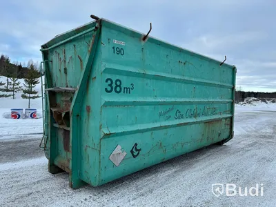 Lastväxlarcontainer Lastväxlarflak 38m3 med dörrar bak nr190