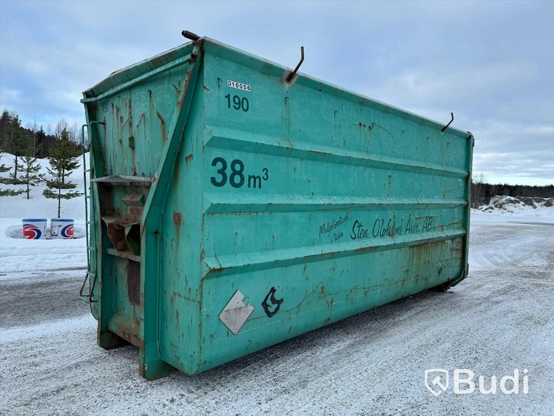 Lastväxlarcontainer Lastväxlarflak 38m3 med dörrar bak nr190