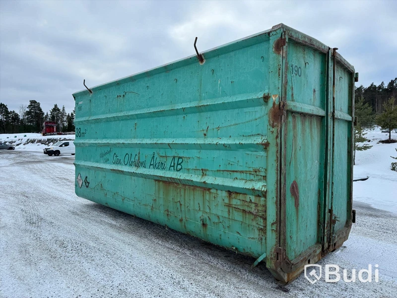 Lastväxlarcontainer Lastväxlarflak 38m3 med dörrar bak nr190