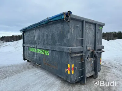 Lastväxlarcontainer Lastväxlarflak 38m2 med täckning