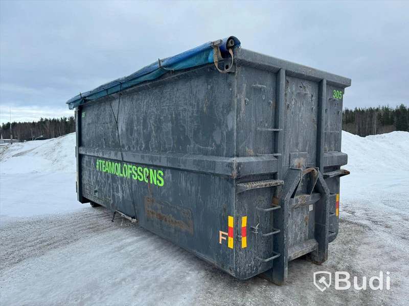 Lastväxlarcontainer Lastväxlarflak 38m2 med täckning