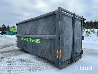 Lastväxlarcontainer Lastväxlarflak 38m2 med täckning