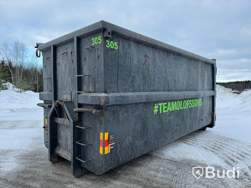 Lastväxlarcontainer Lastväxlarflak 38m2 med täckning