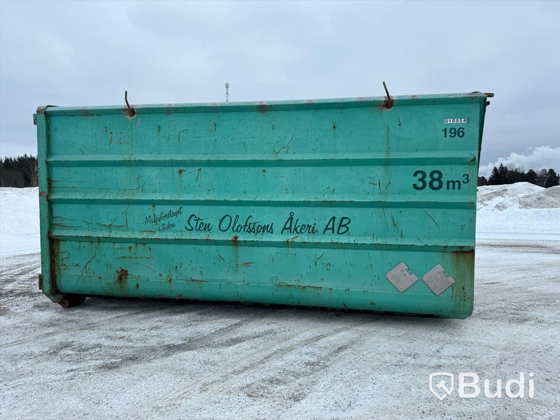Lastväxlarcontainer Lastväxlarflak 38m3 med dörrar nr196